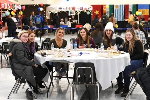 The International Food Fest in the Banquet Hall.