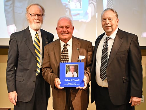 Frizzell receiving award