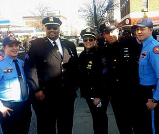 Pete Robinson with fellow law enforcement colleagues