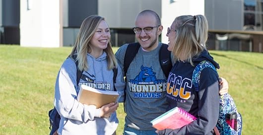 Smiling students