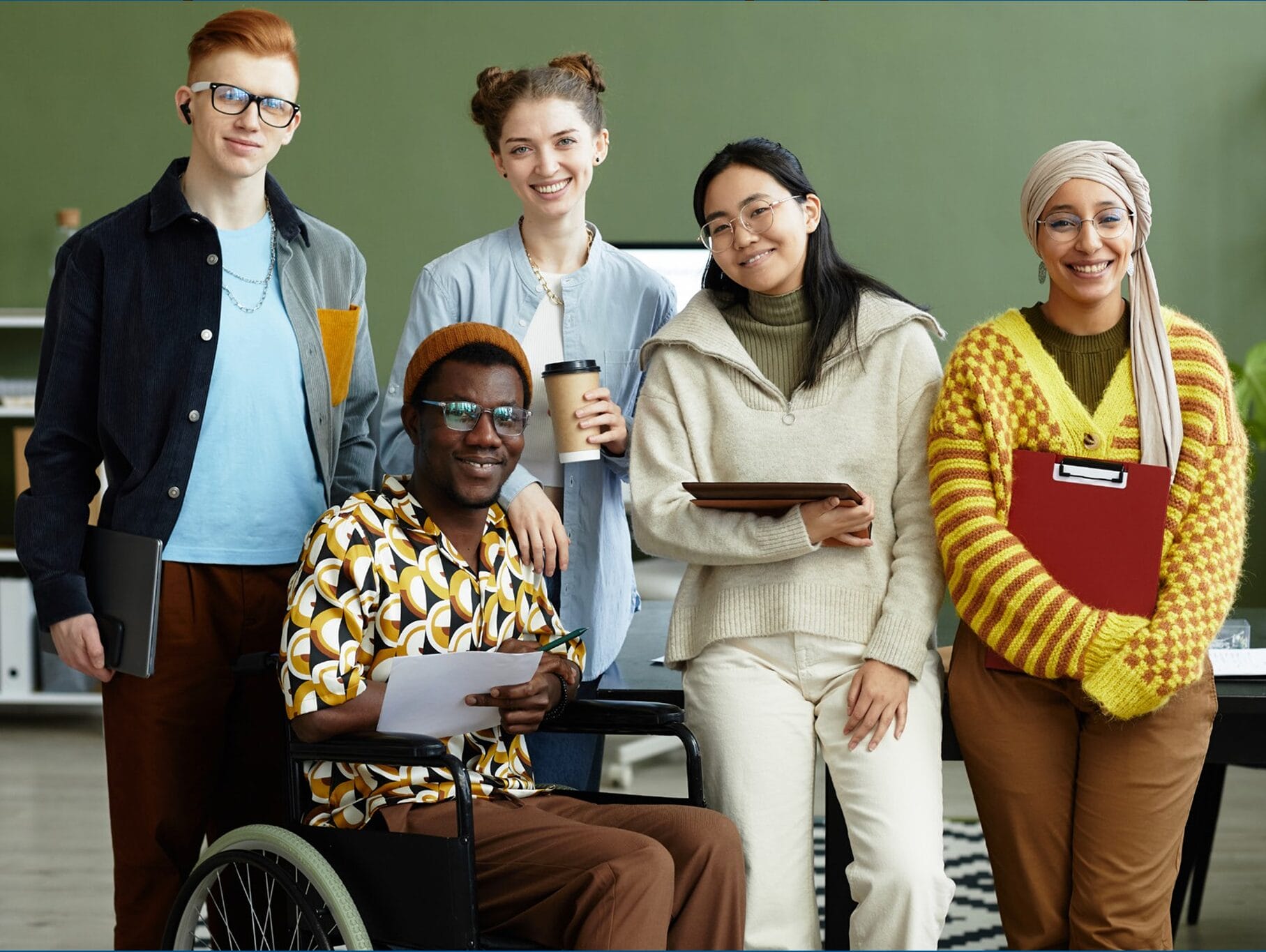 Image of diverse group of students