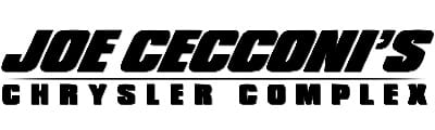 Black and white logo with bold text reading Joe Cecconis above Chrysler Complex in all capital letters.
