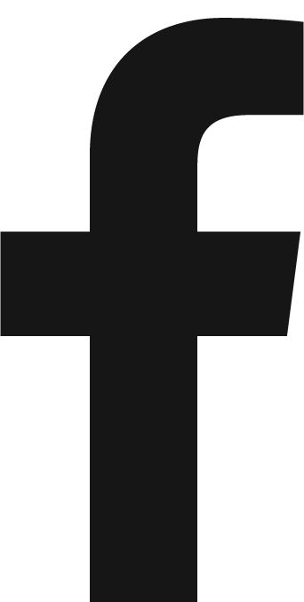 Large, bold black lowercase letter f on a light gray background. The design is simple and minimalist, resembling the well-known Facebook logo.