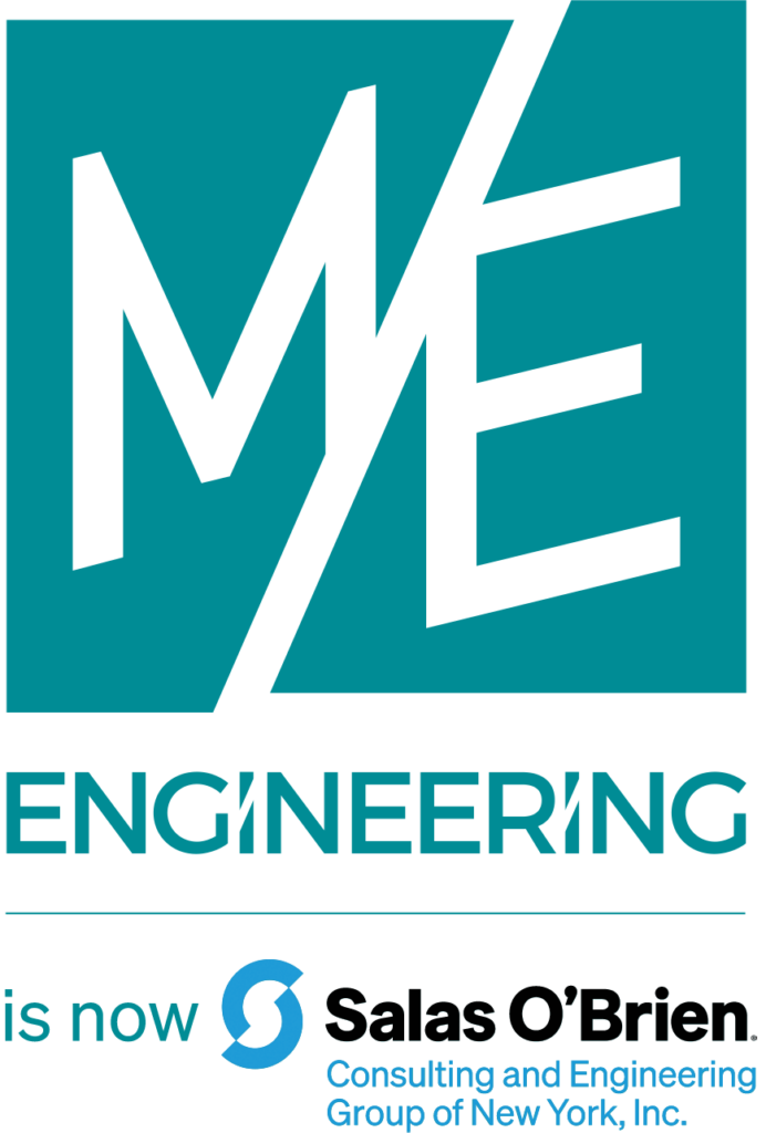 ME Engineering logo above the words is now Salas OBrien Consulting and Engineering Group of New York, Inc. with Salas OBriens logo.