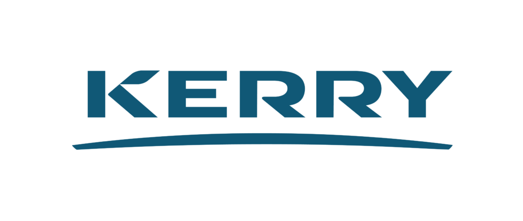 Kerry company logo in dark blue text with a curved underline.